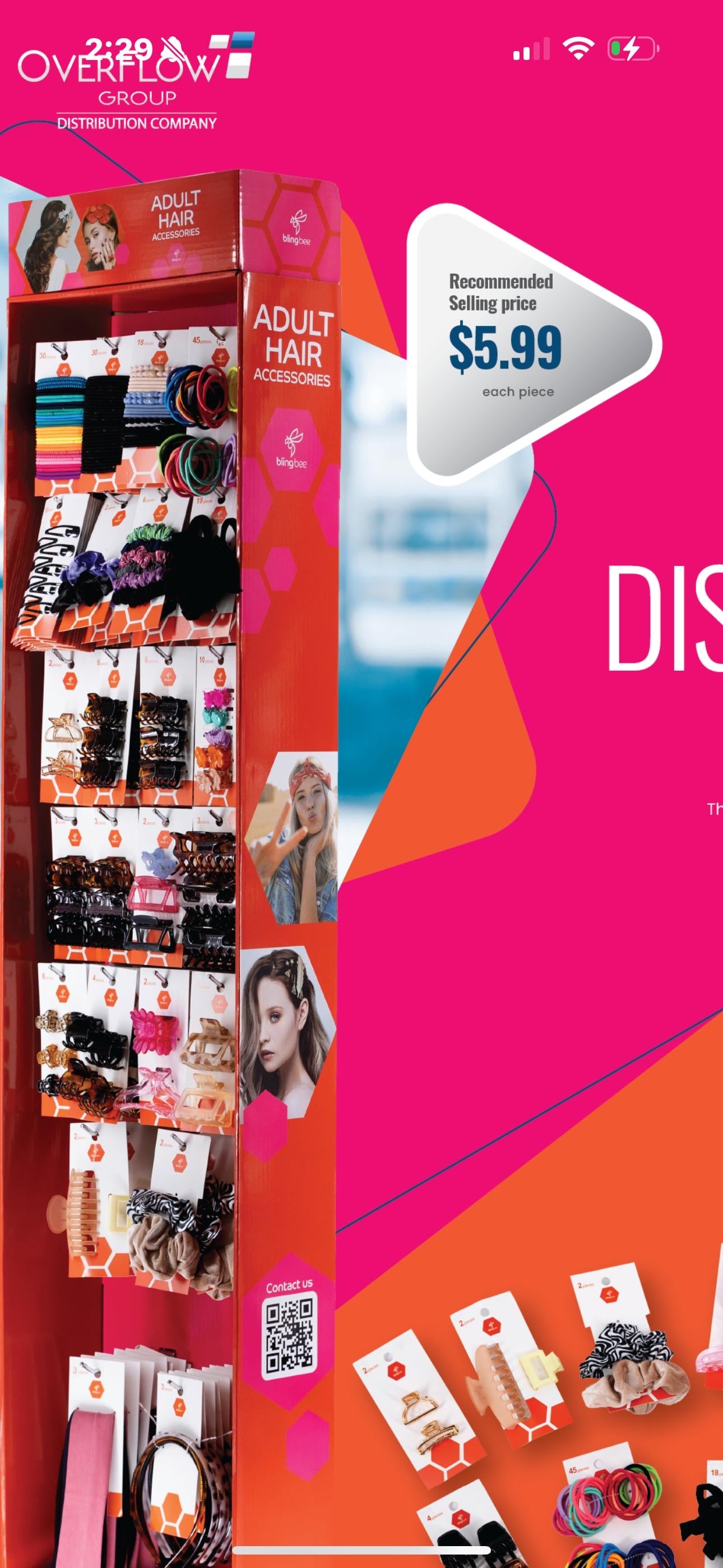 Hair Accessories Display